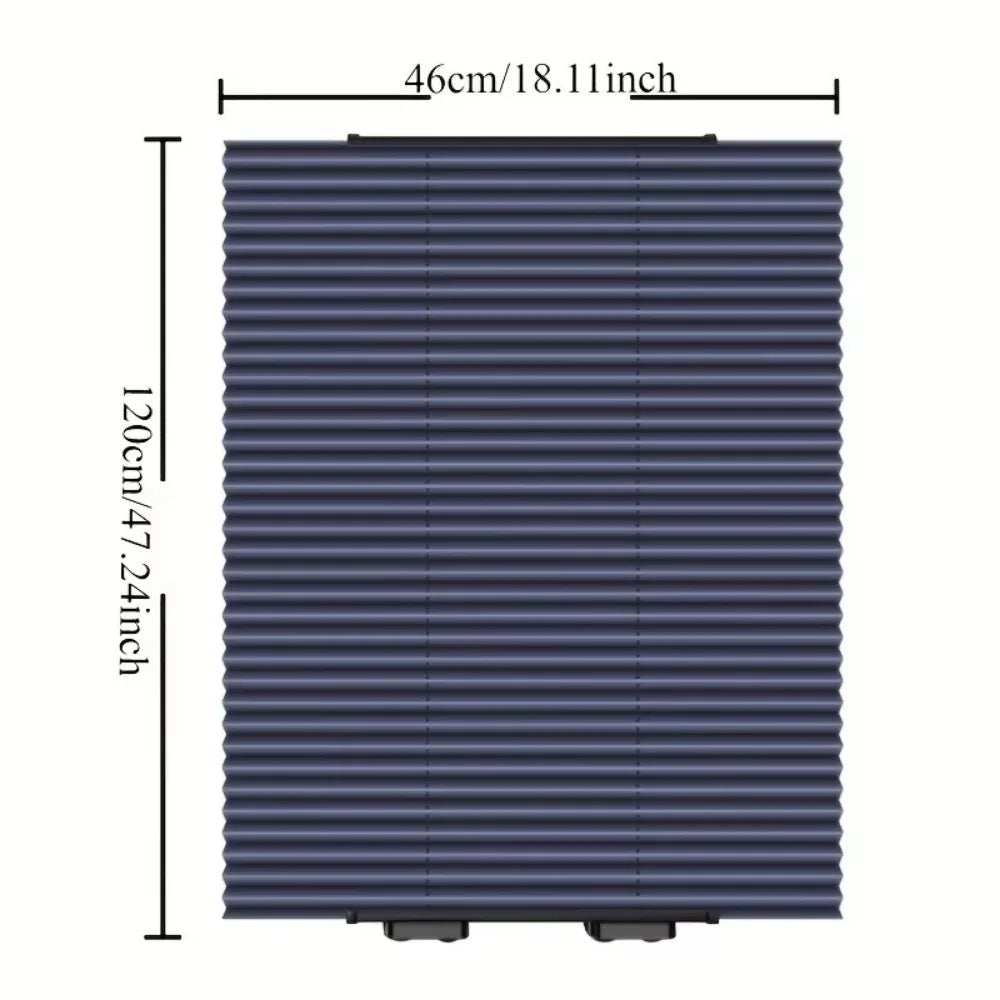 Aluminum Car Sunshade Curtain, Automatic Retractable UV Protection, Heat Insulation, Easy Installation, Universal Fit